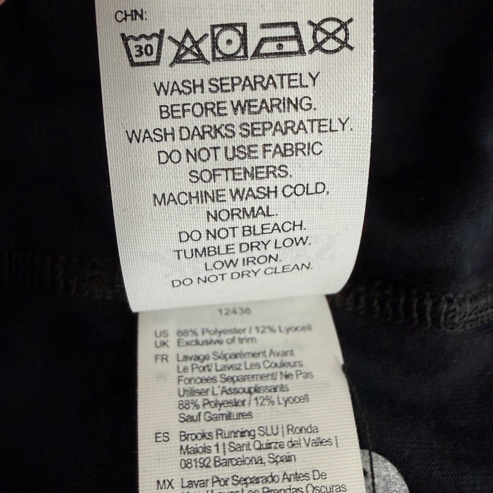 NEW Brooks Distance LS 3.0 Mens XL Running Shirt Black Thumb-Holes Performance - Picture 9 of 13